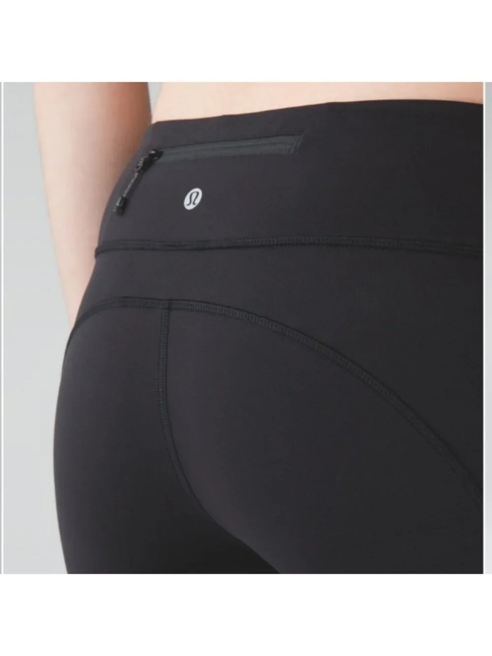 Lululemon Speed Tight Black Ruffle Luxtreme